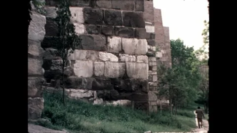 Old Stone Wall Stock Footage 278100838