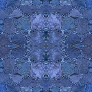 An old stone wall. Masonry. Background of blue stones. The texture of the sto Stock Illustration