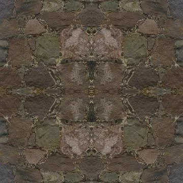 An old stone wall. Masonry. Background of brown stones. The texture of the st Stock Illustration