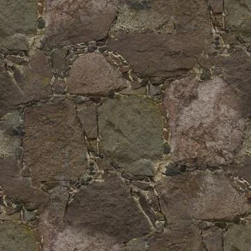 An old stone wall. Masonry. Background of brown stones. The texture of the st Stock Illustration