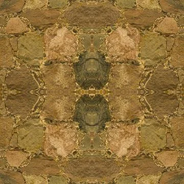 An old stone wall. Masonry. Background of yellow stones. The texture of the s Stock Illustration