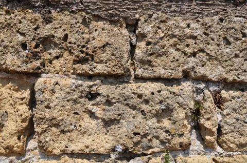 Old stone wall. Foto stock