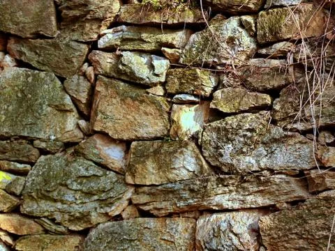 An old stone wall Stock Photos