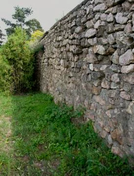 Old stone wall 스톡 사진