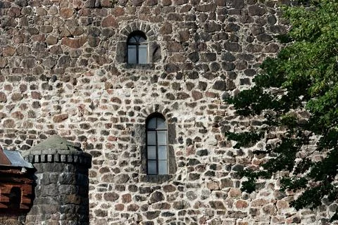 Old stone wall. Stock Photos