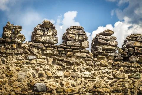 An old stone wall Stock Photos