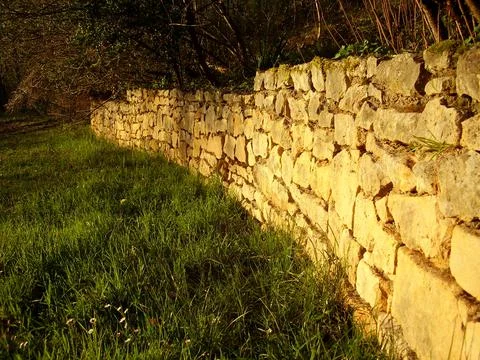 Old Stone Wall Stock Photos