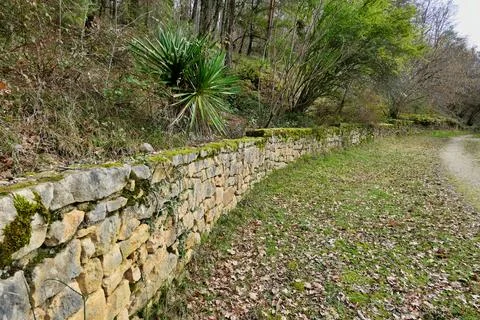 Old Stone Wall. Stock Photos