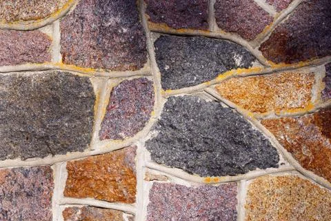 Old stone wall rustic texture background. Stock Photos