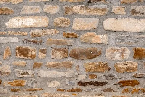 Old Stone Wall, Stone Pattern Background Texture Foto stock
