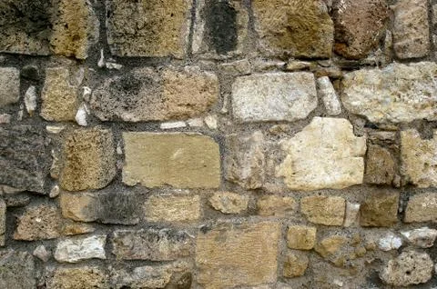 Old Stone Wall Surface Texture Background Stock Photos