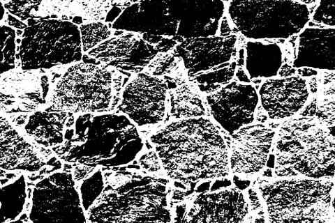 Old Stone Wall Texture Background. Vector Ilustration Stock Illustration