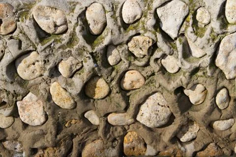 Old stone wall texture background Stock Photos