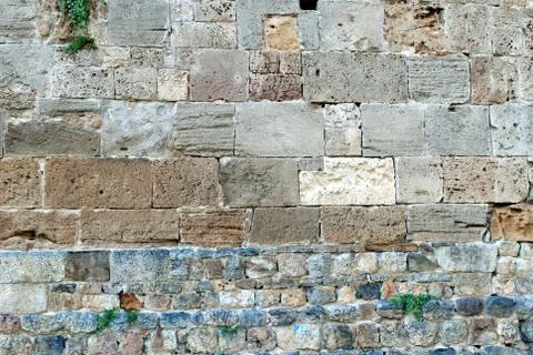 Old stone wall texture Stock Photos