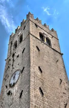 Old stone watchtower Stock Photos
