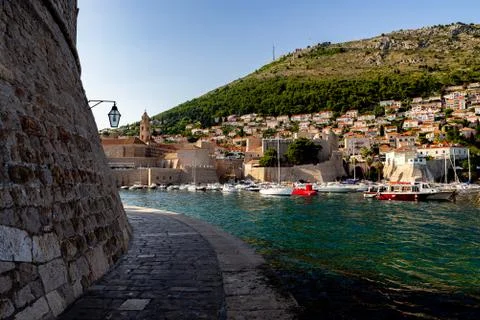 A old stony path the great old town of Dubrovnik Stock Photos