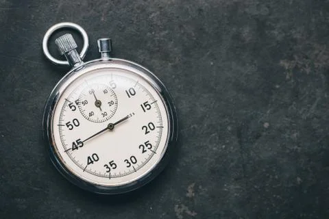 Old stopwatch, including copy space Stock Photos