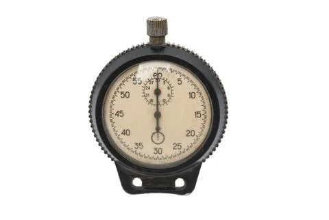 Old stopwatch isolated Foto stock