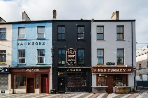 Old stores in Cork Stock Photos