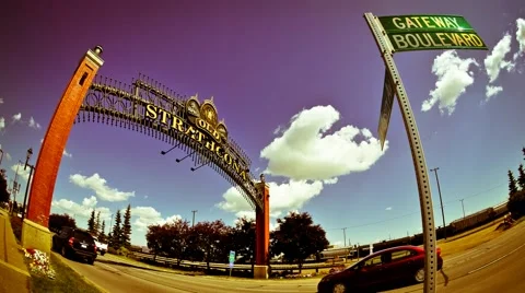 Old Strathcona Edmonton Stockbeeldmateriaal 41301392