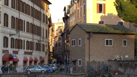 Old street view Stock Footage 125772152