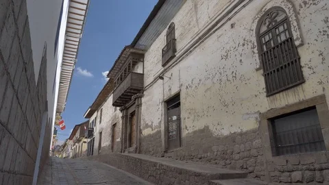 Old streets of Cusco Stock Footage 119947625