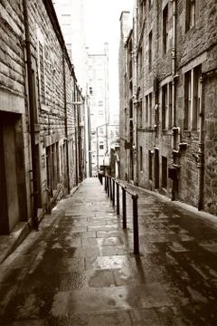 Old streets of edinburgh Stock Photos