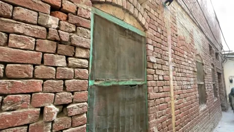Old Streets of lahore androon Stockbeeldmateriaal 191117312