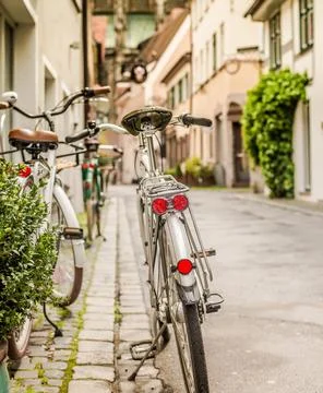 In the old streets of Ulm Stock Photos