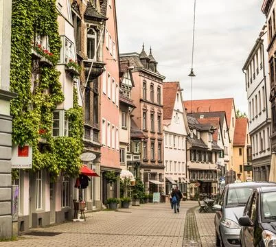 In the old streets of Ulm Stock Photos