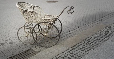 Old stroller Stock Photos