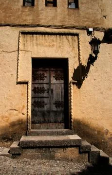 Old strong door Stock Photos