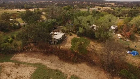 Old Structures on the Countryside Stock Footage 82271881