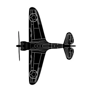Old stunt aeroplane Stock-Illustration