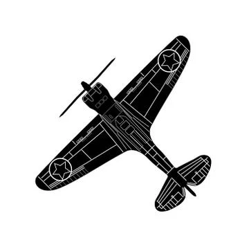 Old stunt aeroplane Stock-Illustration