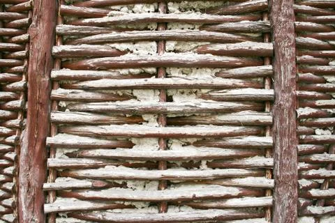 Old style adobe wall Stock Photos