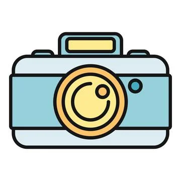 Old style analog camera creating images for vintage hobbies Stock Illustration