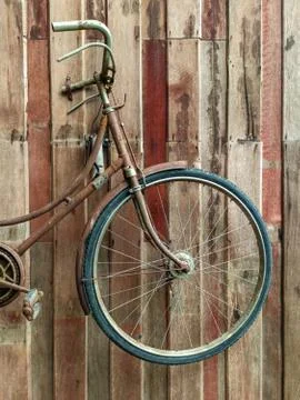 The old style bicycle Stock Photos