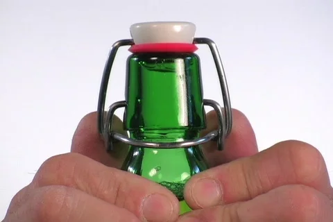 OLD STYLE BOTTLE CAP  Stock Footage 98472