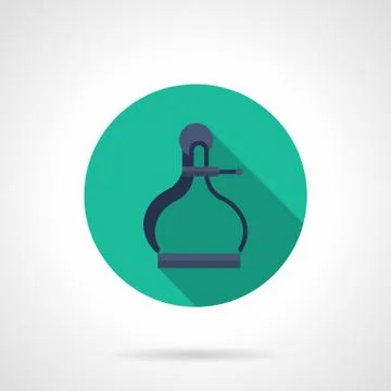 Old style caliper flat round vector icon Ilustração Stock