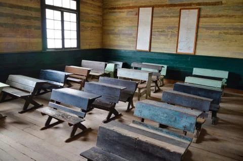 Old style classroom, Chile Stock Photos