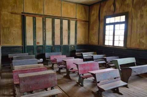 Old style classroom, Chile Stock Photos