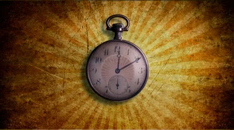 Old style clock Stock Footage 8995360