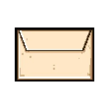 Old style closed envelope sending confidential message Illustrazione stock