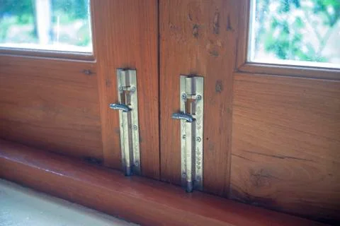 Old style door locks Stock Photos
