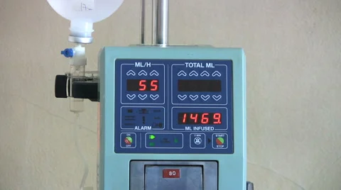 Old Style Intravenous Machine Stock-Footage 922348
