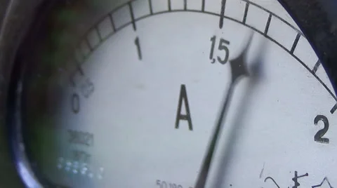 Old style micro ammeter Stock Footage 65676617