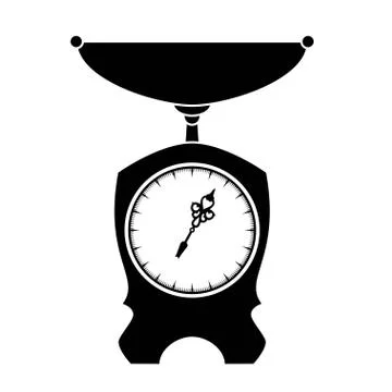 Old style scales Illustrazione stock