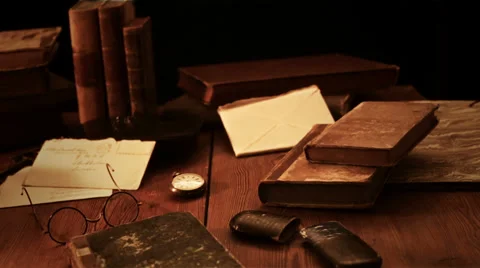 Old style study Stock Footage 38050930