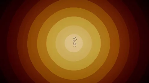 Old style YES word on retro vintage background fly in and out animation - new Stock Footage 82176799